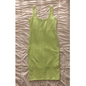 Neon Bodycon Tank Midi Dress